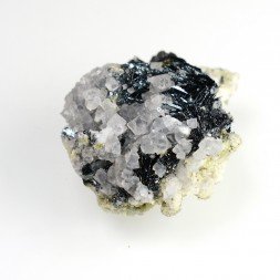 Fluorite and hematite - Face Sud des Droites, Mont-Blanc massif, Haute-Savoie, France