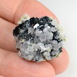 Fluorite and hematite - Face Sud des Droites, Mont-Blanc massif, Haute-Savoie, France