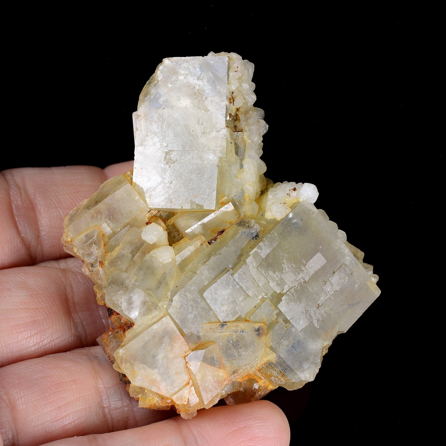 Fluorite, calcite - Peyrebrune,  Tarn, France