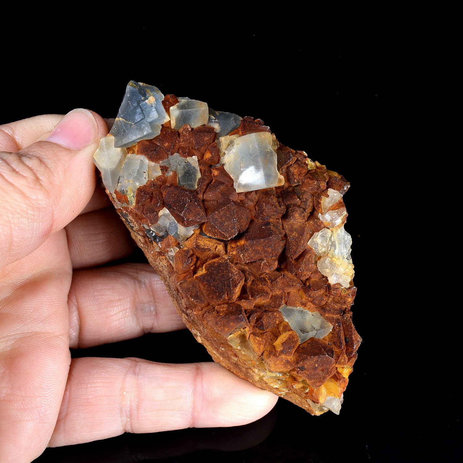Fluorite and quartz - Le Franciman,  Tarn, France
