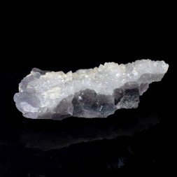 Calcite sur quartz et fluorine - Fontsante, Var, France