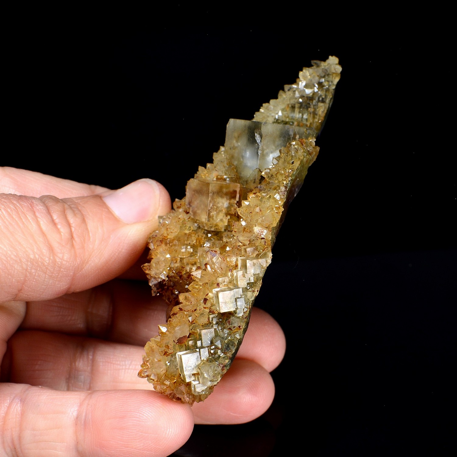 Fluorine et quartz - Pratclaux, Haute-Loire, France