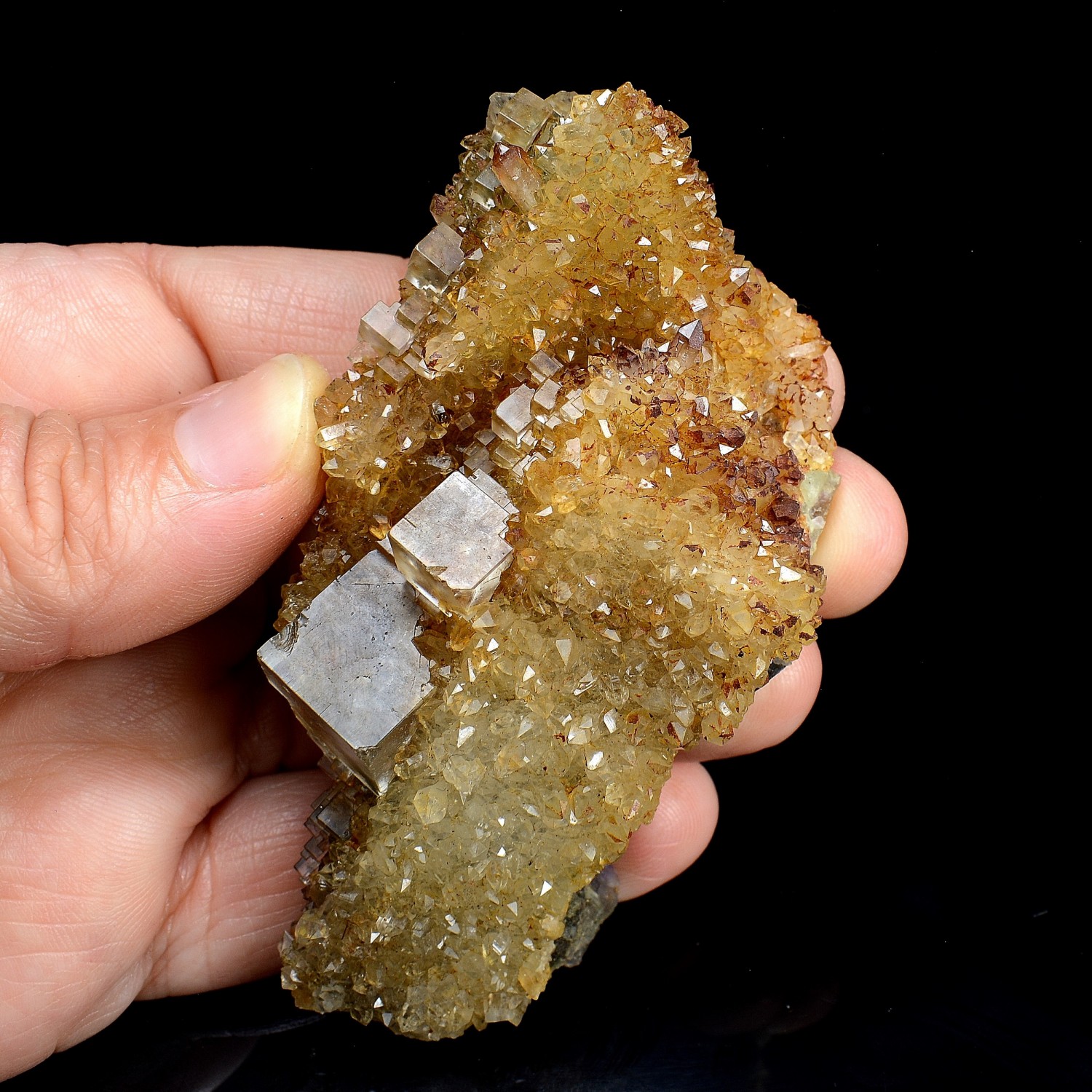 Fluorine et quartz - Pratclaux, Haute-Loire, France