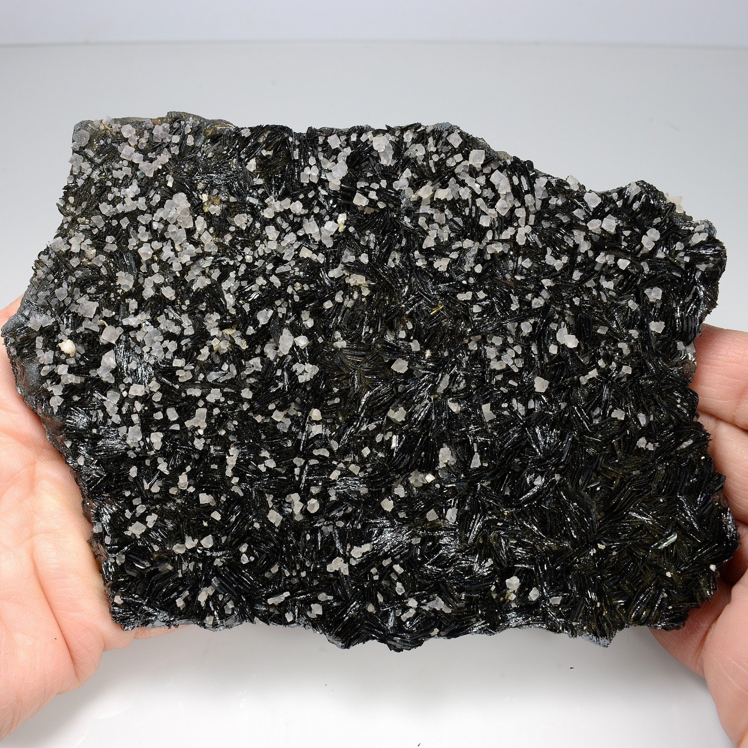 Fluorine et hématite - Face Sud des Droites, massif du Mont-Blanc, Haute-Savoie, France
