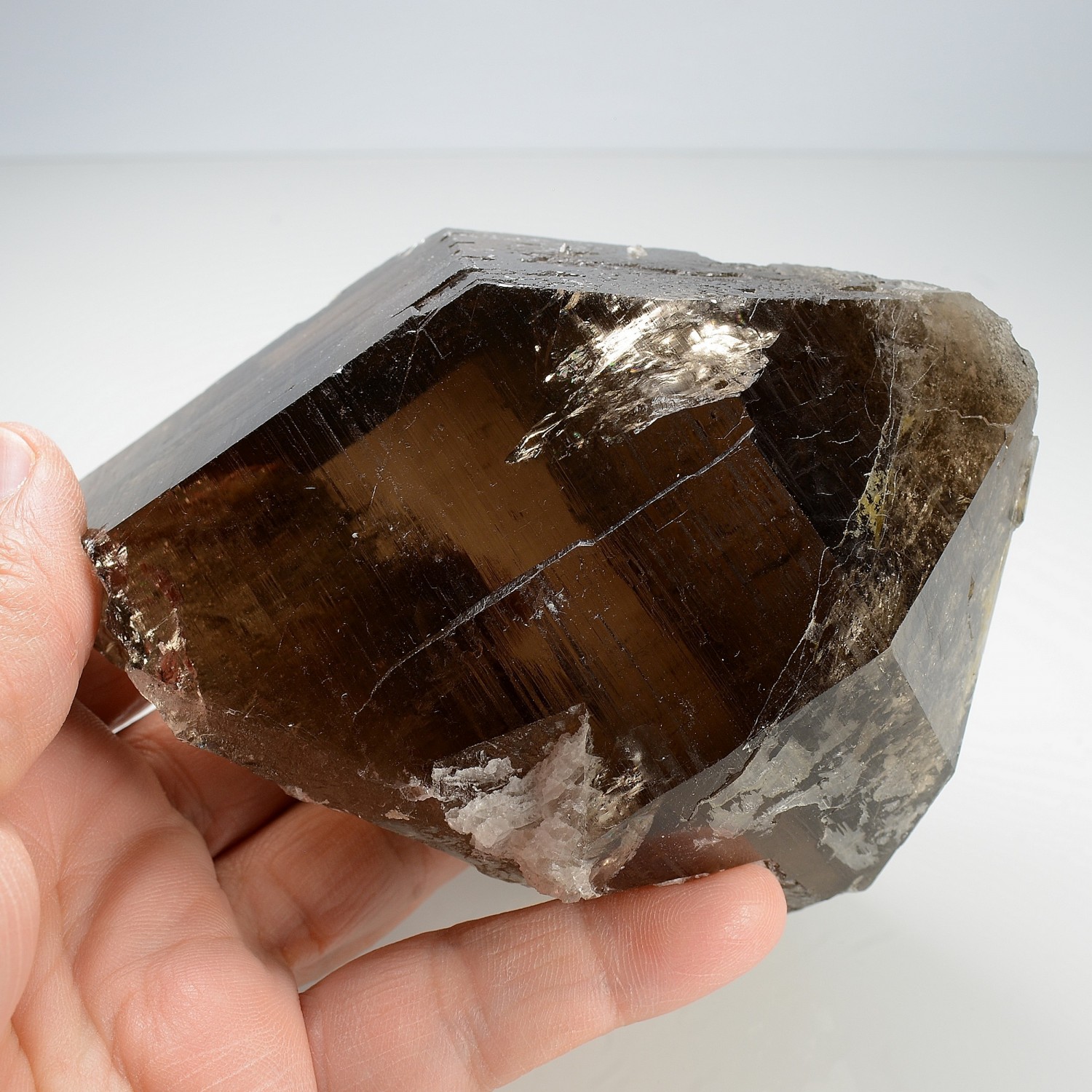 Smoky quartz - Les Courtes, Mont-Blanc massif, Haute-Savoie, France