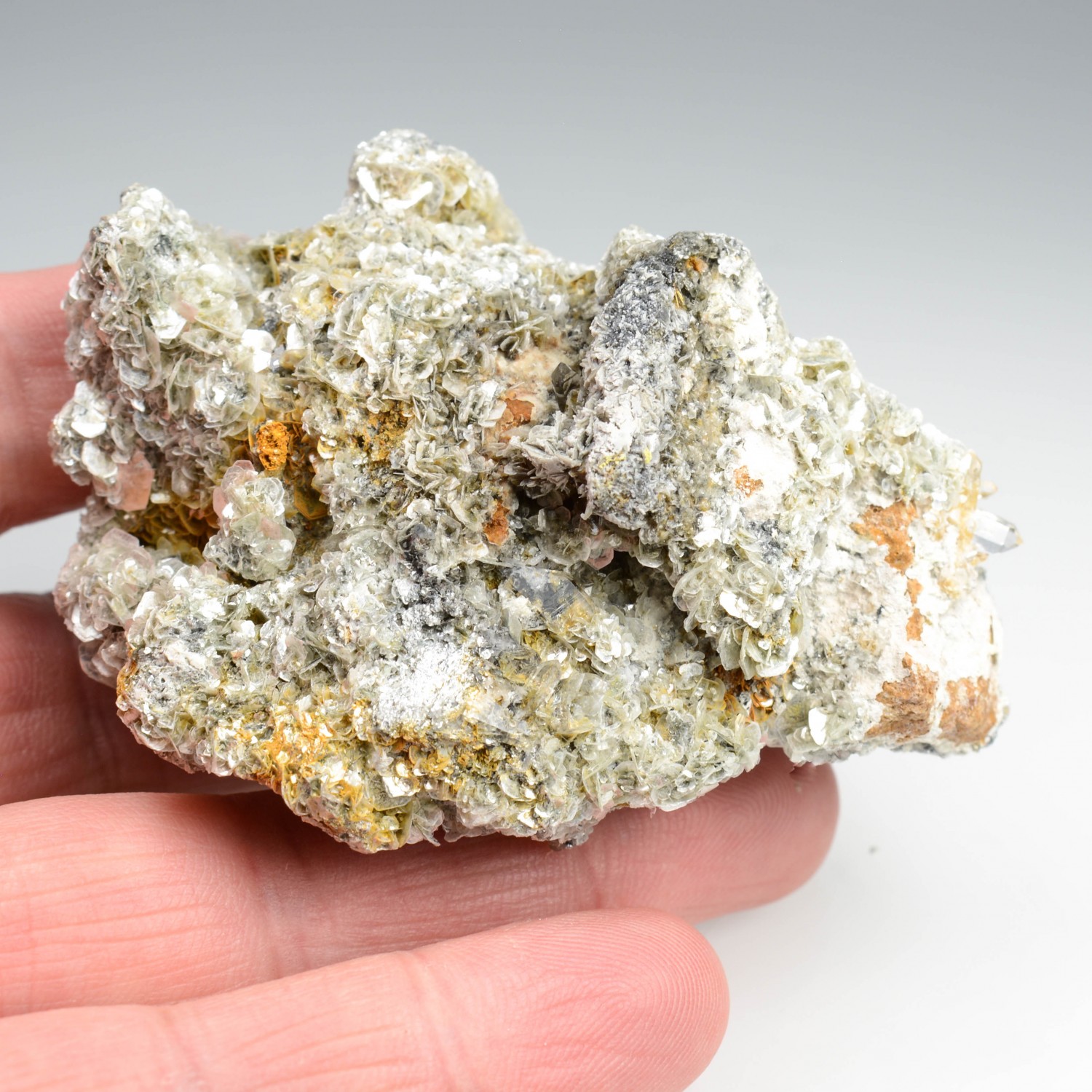 Quart à inclusions de rutile  - Région de Morasco, Val Formazza, Piémont, Italie