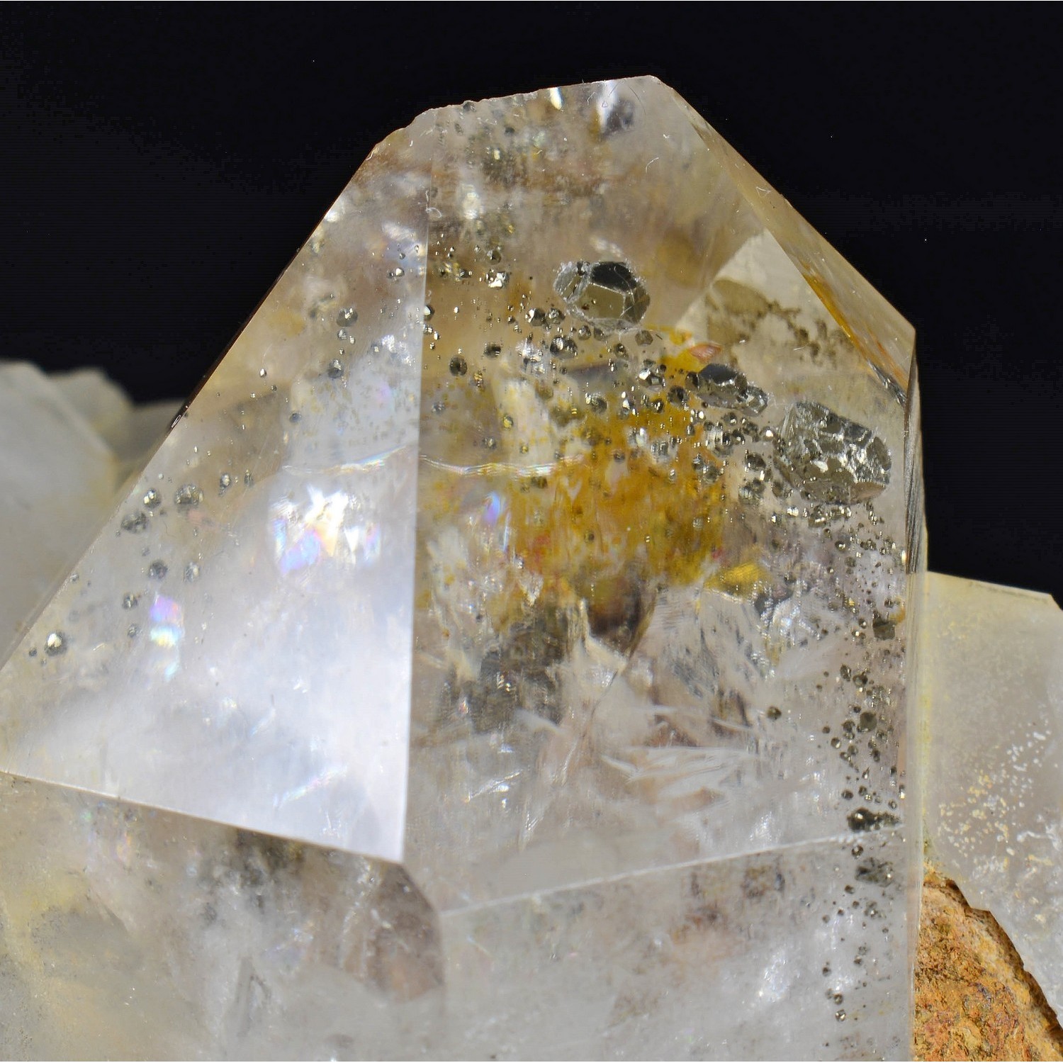 Quartz à inclusions de pyrite - Minas Gerais, Brésil