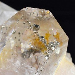 Quartz à inclusions de pyrite - Minas Gerais, Brésil