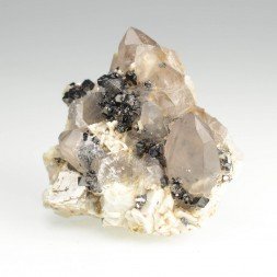 Quartz, magnétite - Tirdouine, Imilchil, Maroc
