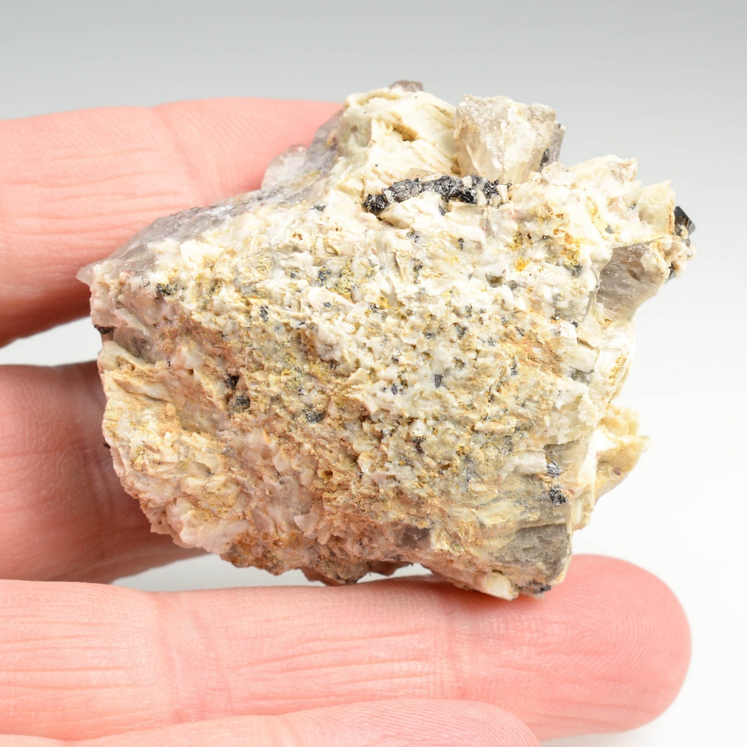 Quartz, magnetite - Tirdouine, Imilchil, Morocco