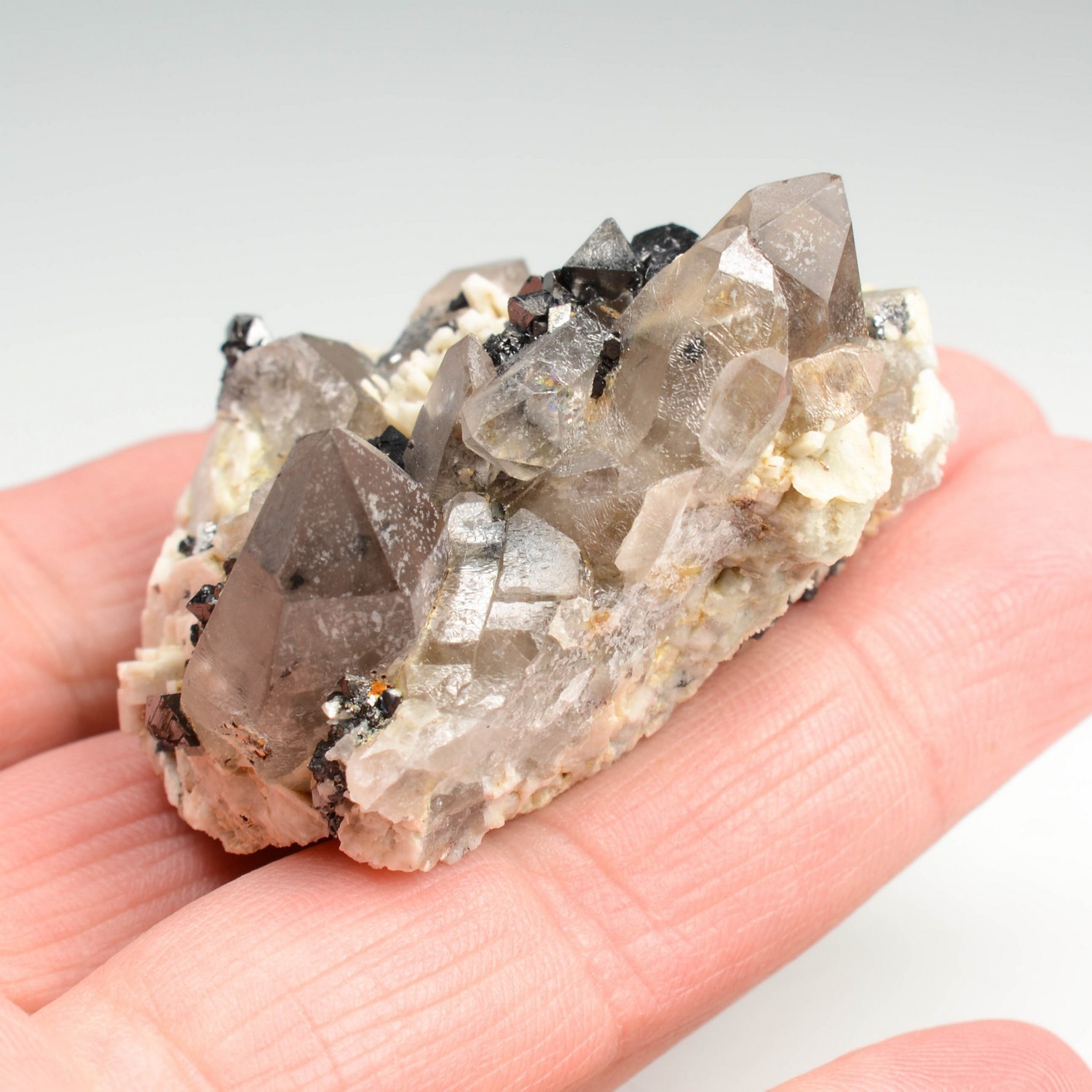 Quartz, magnetite - Tirdouine, Imilchil, Morocco