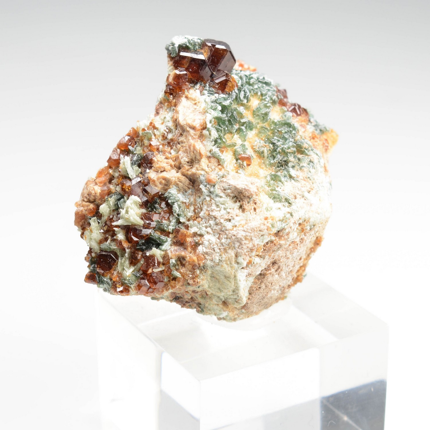 Garnet and clionochlor - Bellecombe, Chatillon, Aosta Valley, Italy