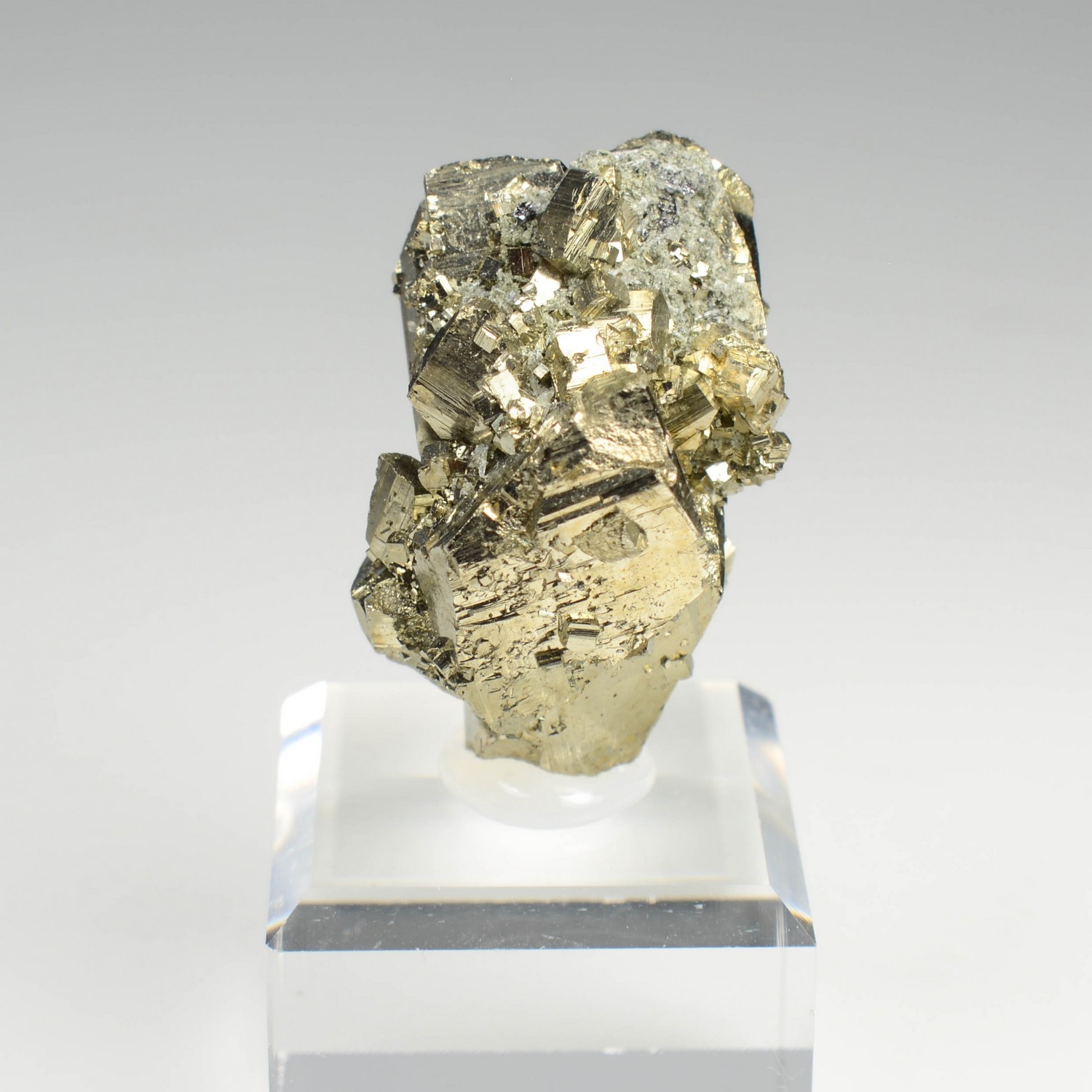 Pyrite rhomboédrique - Mine Borieva, Madan, Bulgarie