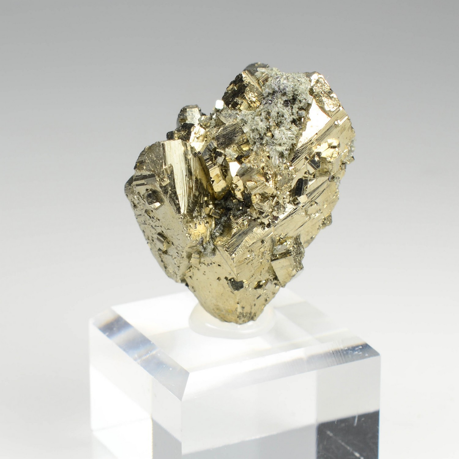 Pyrite rhomboédrique - Mine Borieva, Madan, Bulgarie