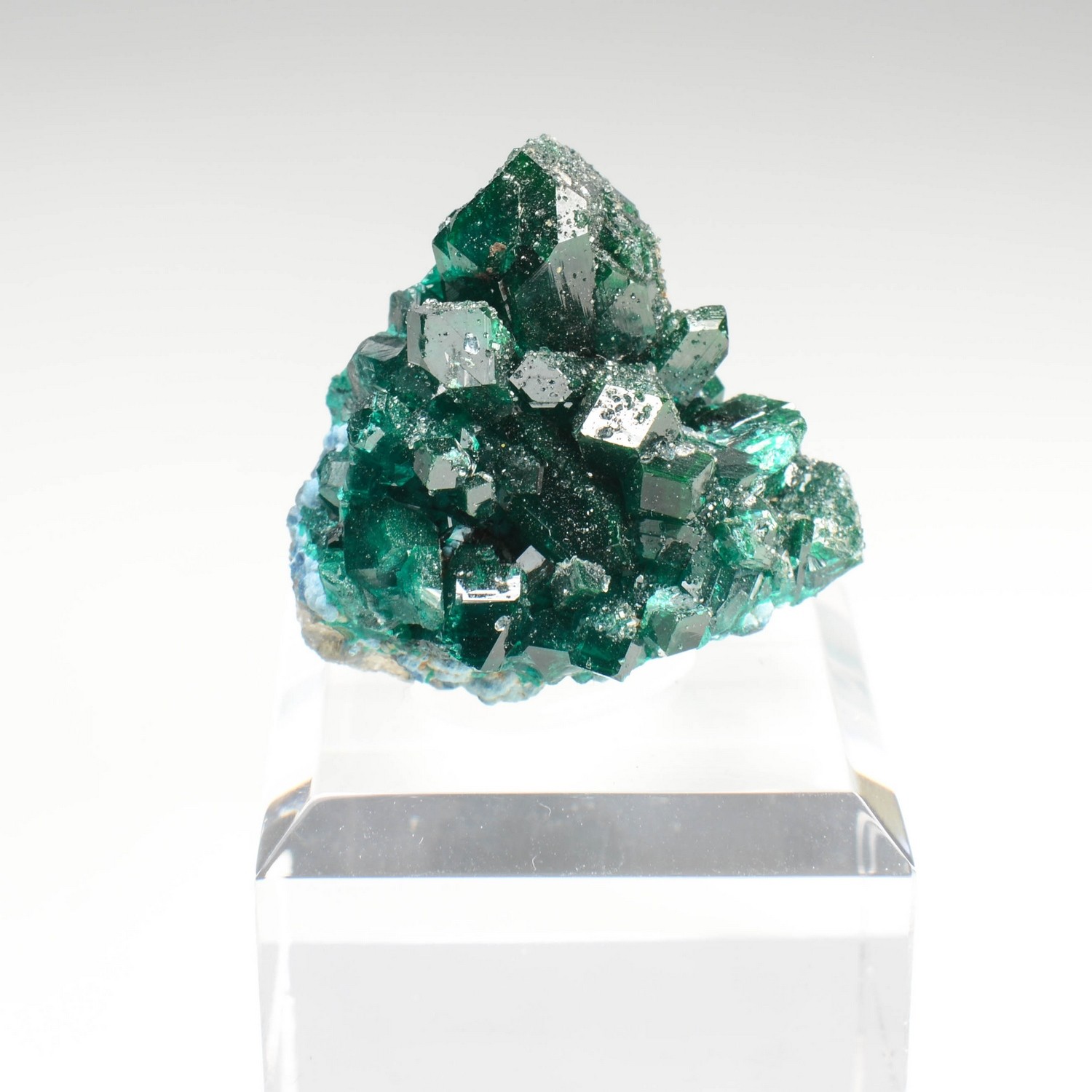 Dioptase et microquartz - Brazzaville, République du Congo