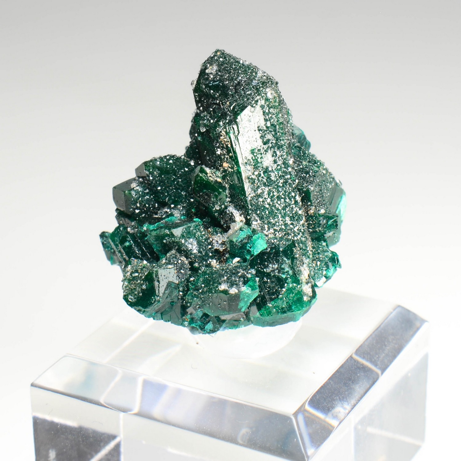 Dioptase et microquartz - Brazzaville, République du Congo
