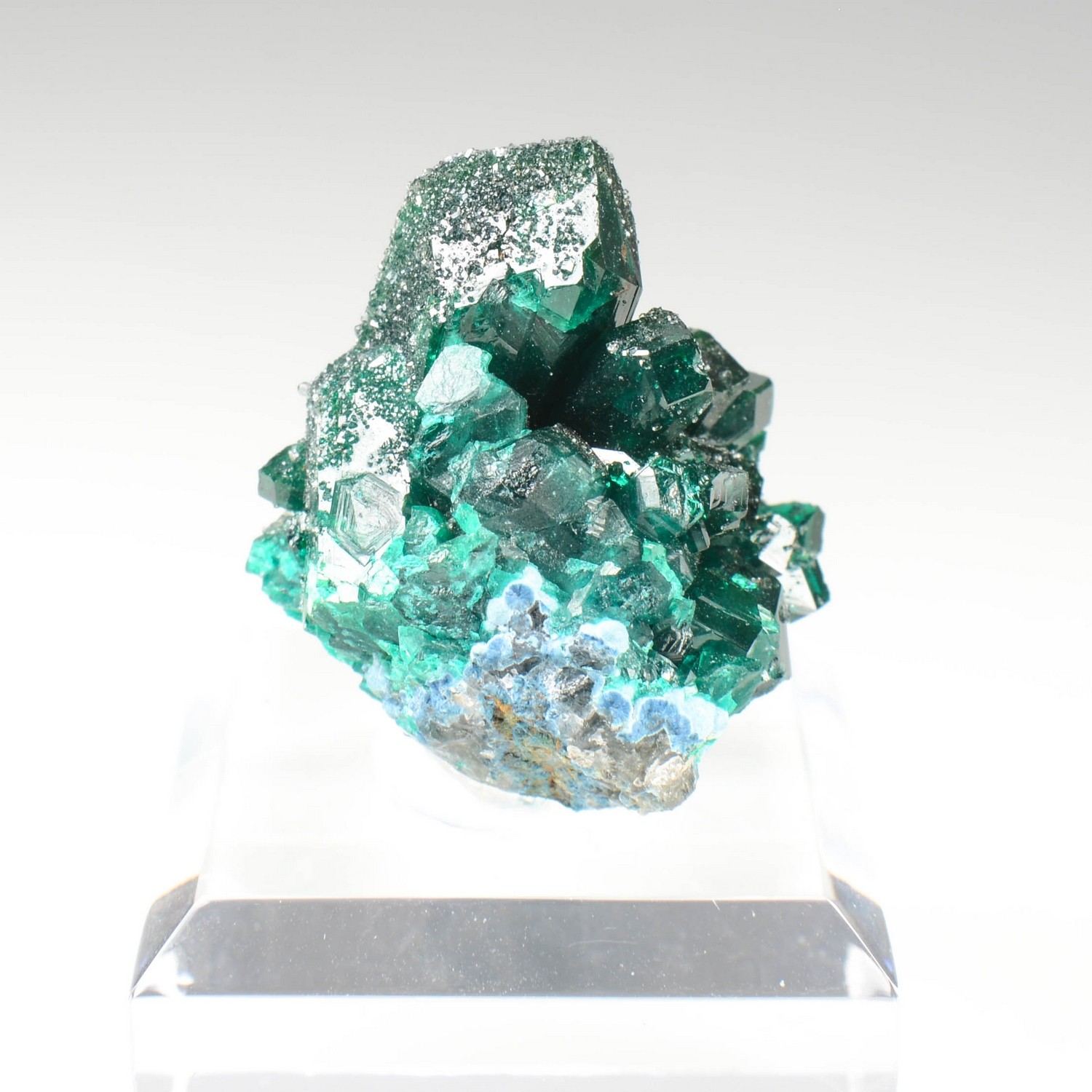 Dioptase et microquartz - Brazzaville, République du Congo