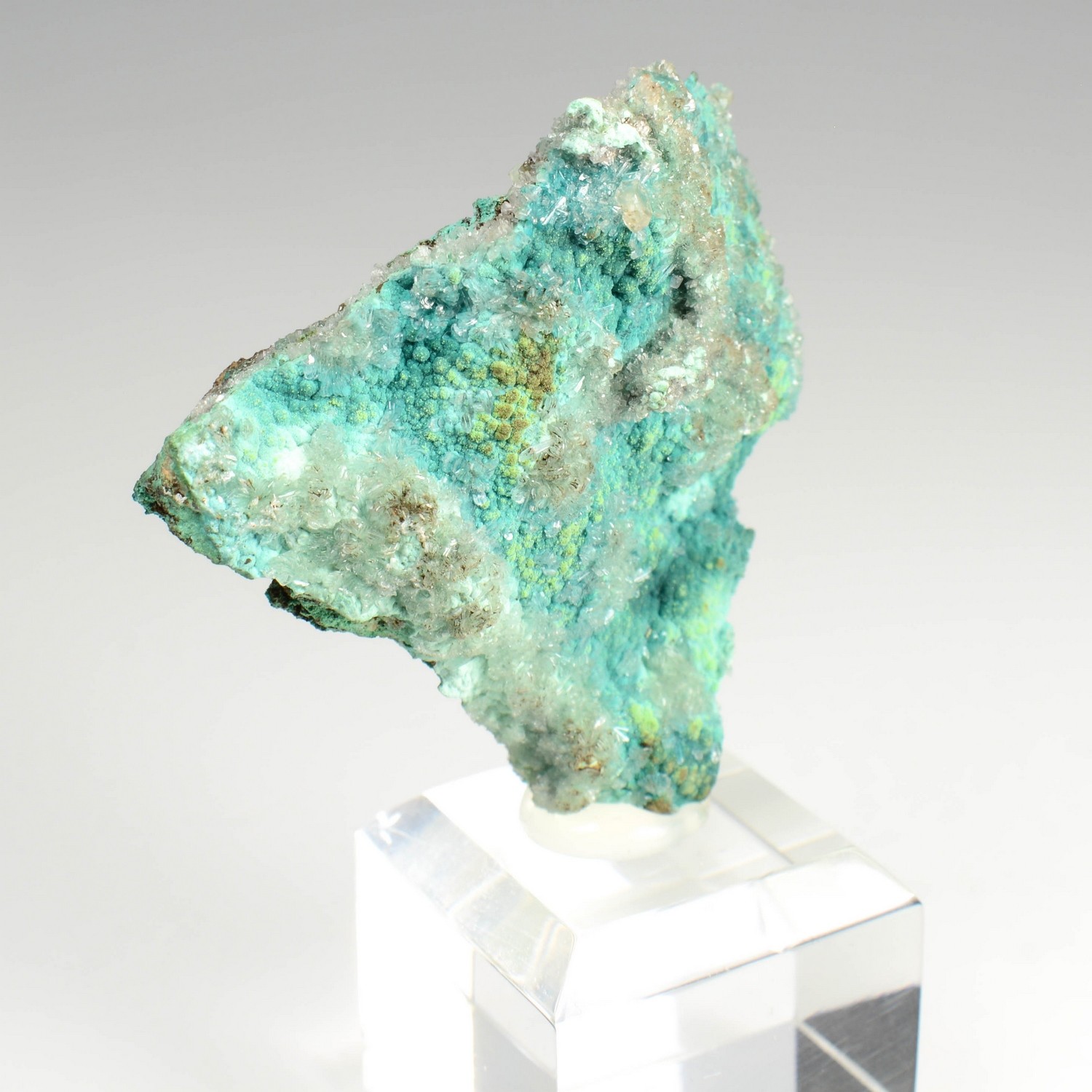 Rosasite, conichalcite, hémimorphite - Mine Ojuela, Mapimi, Durango, Mexique