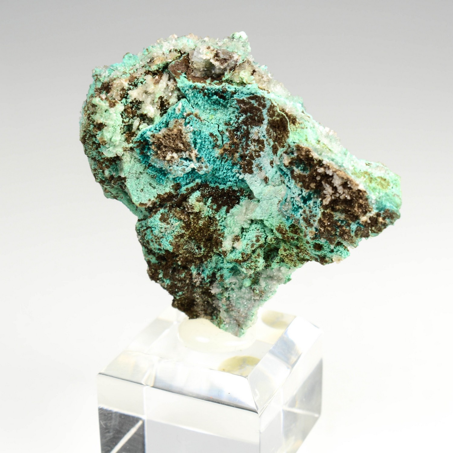 Rosasite, conichalcite, hémimorphite - Mine Ojuela, Mapimi, Durango, Mexique