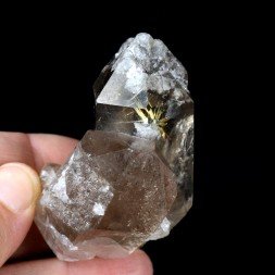 Rutile hematite inclusions in quartz - Novo Horizonte, Bahia, Brazil