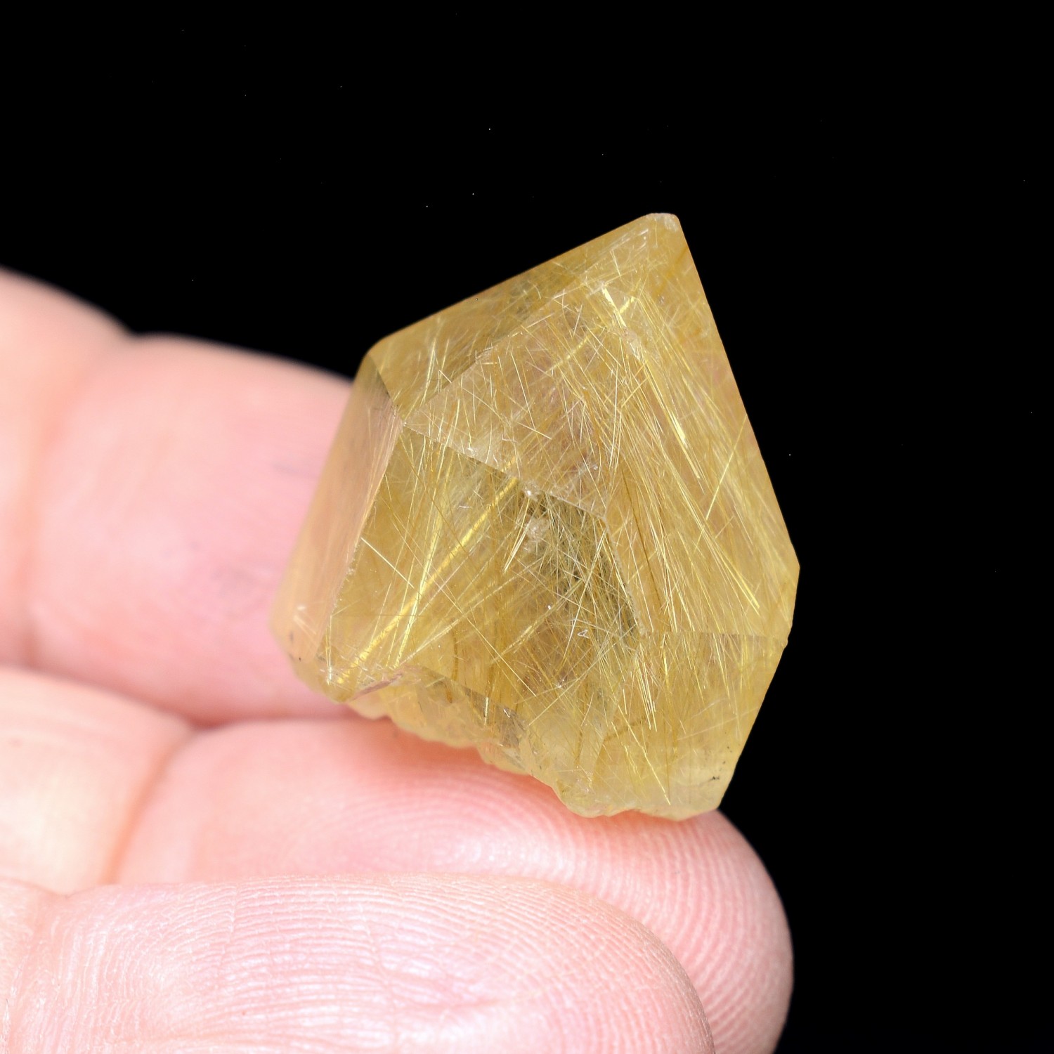 Quartz with rutile inclusions - Novo Horizonte, Bahia, Brazil