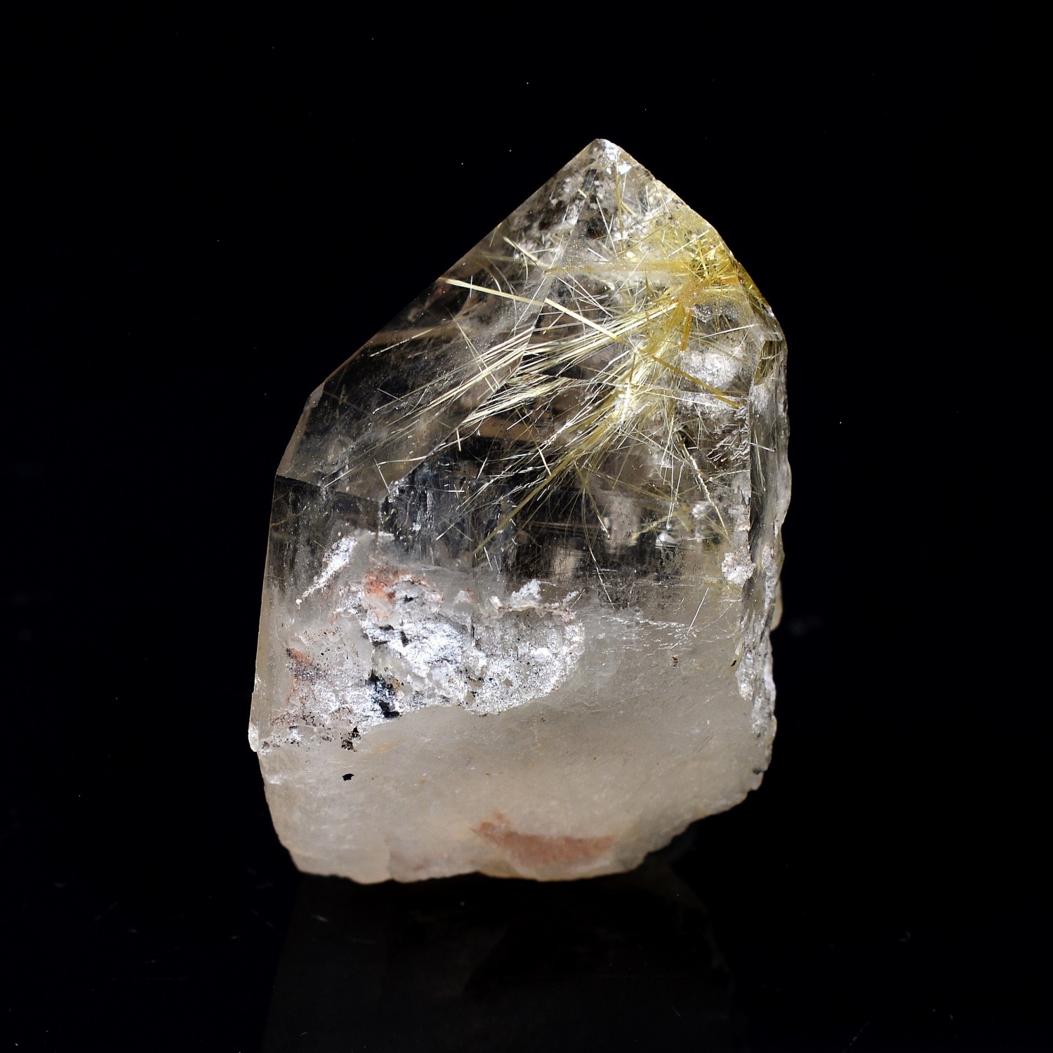 Quartz à inclusions de rutile - Novo Horizonte, Bahia, Brésil