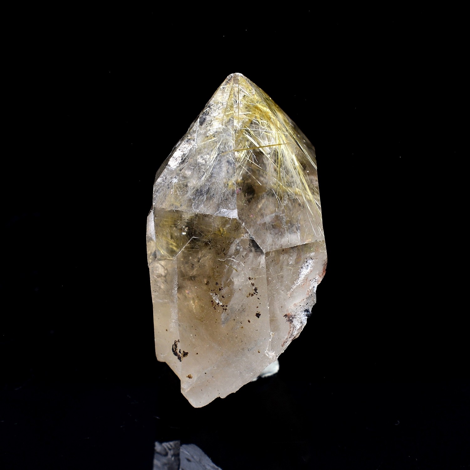 Quartz à inclusions de rutile - Novo Horizonte, Bahia, Brésil