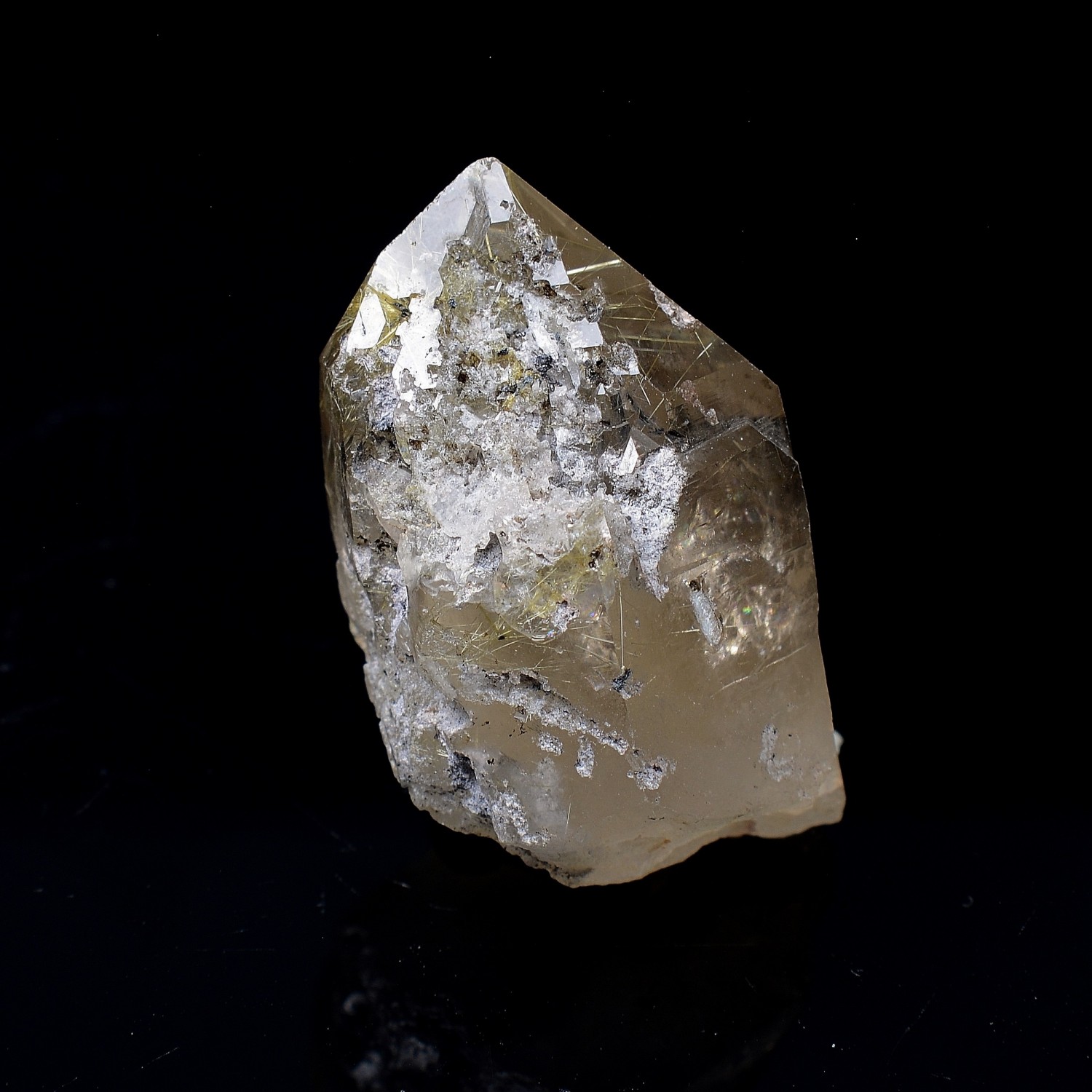 Quartz à inclusions de rutile - Novo Horizonte, Bahia, Brésil