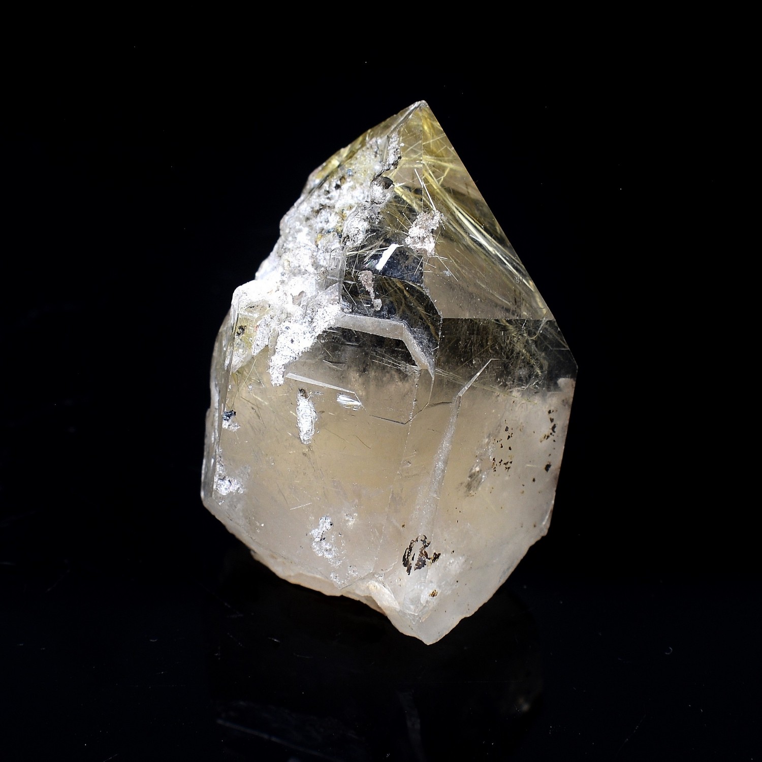 Quartz à inclusions de rutile - Novo Horizonte, Bahia, Brésil