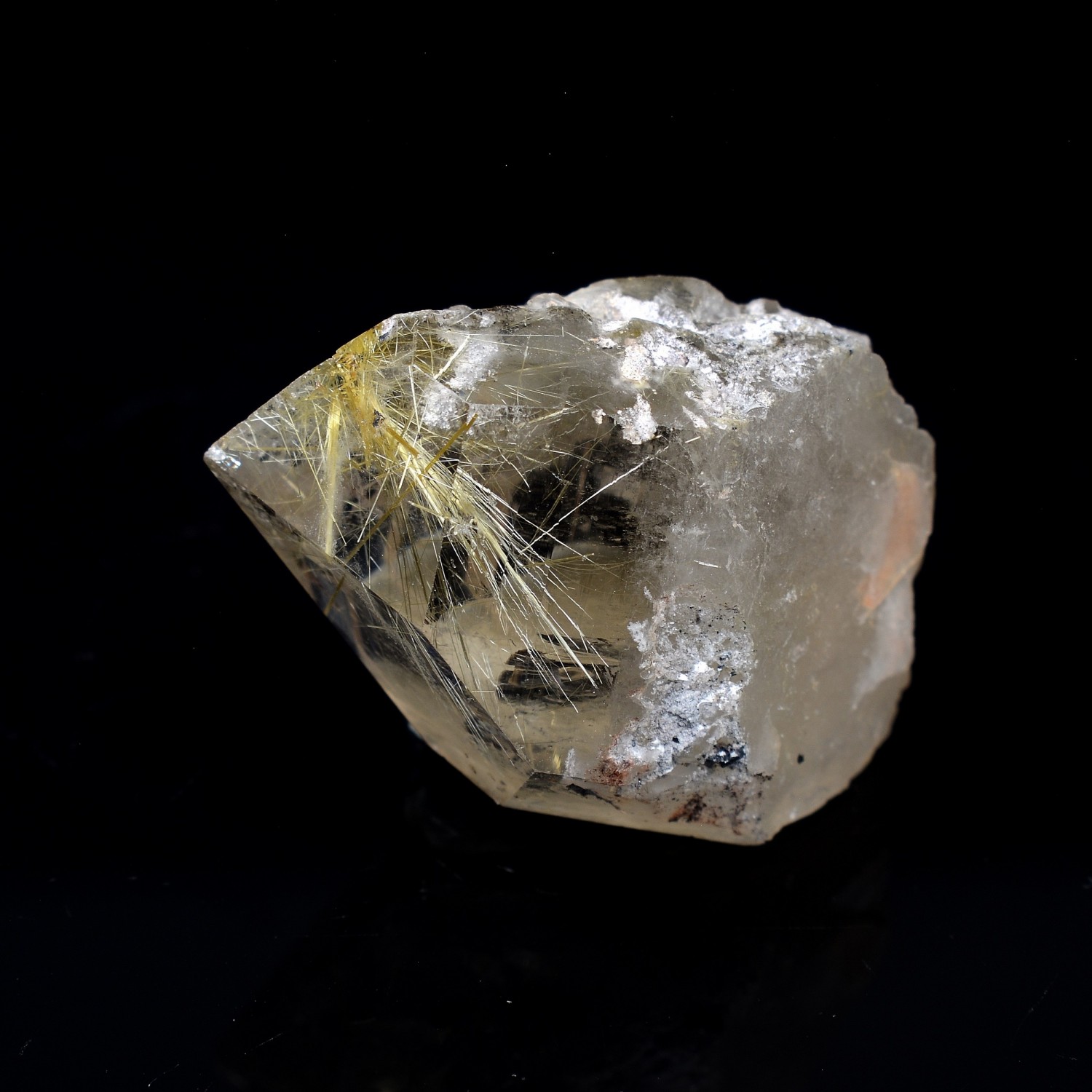 Quartz à inclusions de rutile - Novo Horizonte, Bahia, Brésil