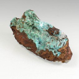 Aurichalcite and calcite - Ojuela mine, Mapimi, Durango, Mexico