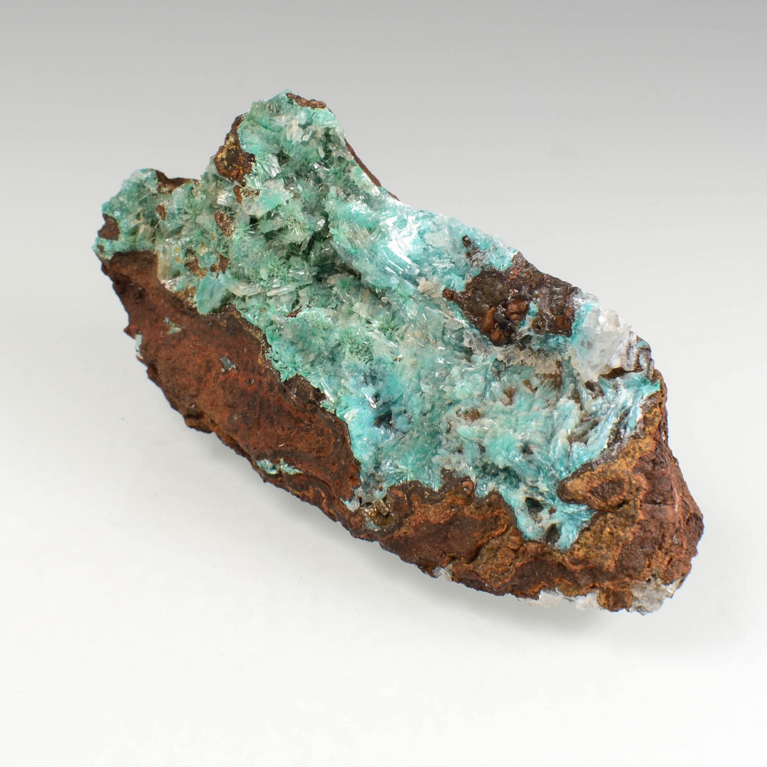 Aurichalcite et calcite - Mine Ojuela, Mapimi, Durango, Mexique