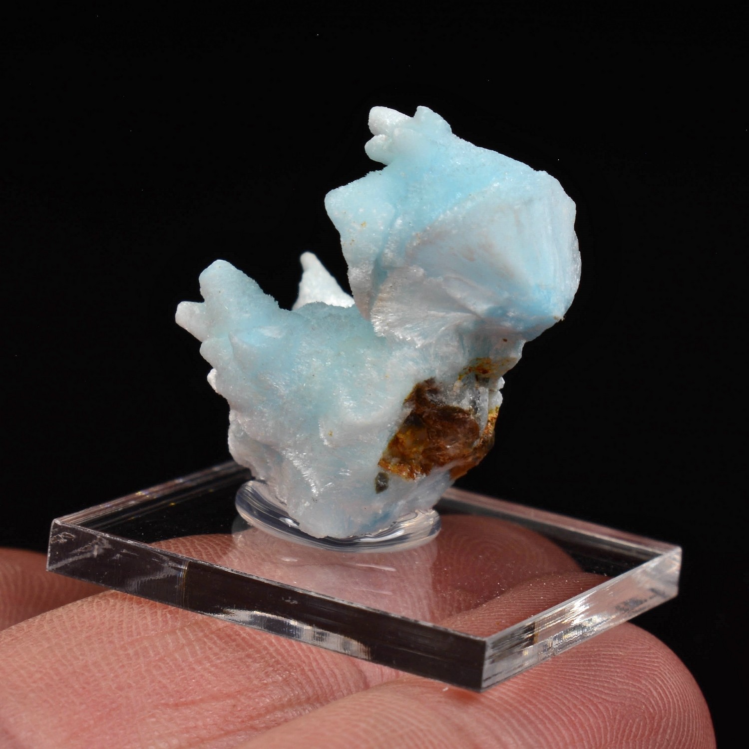 Aragonite bleue - Mine Dongshuang, Province de Yunan, Chine