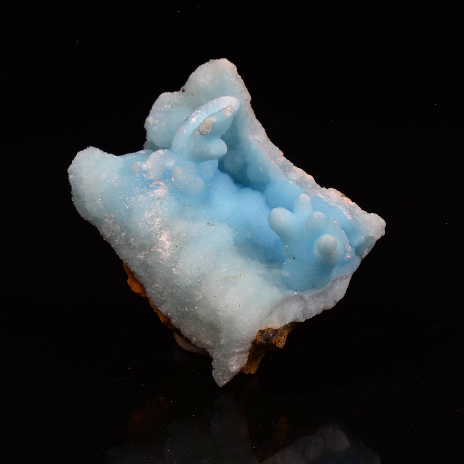 Aragonite bleue - Mine Dongshuang, Province de Yunan, Chine