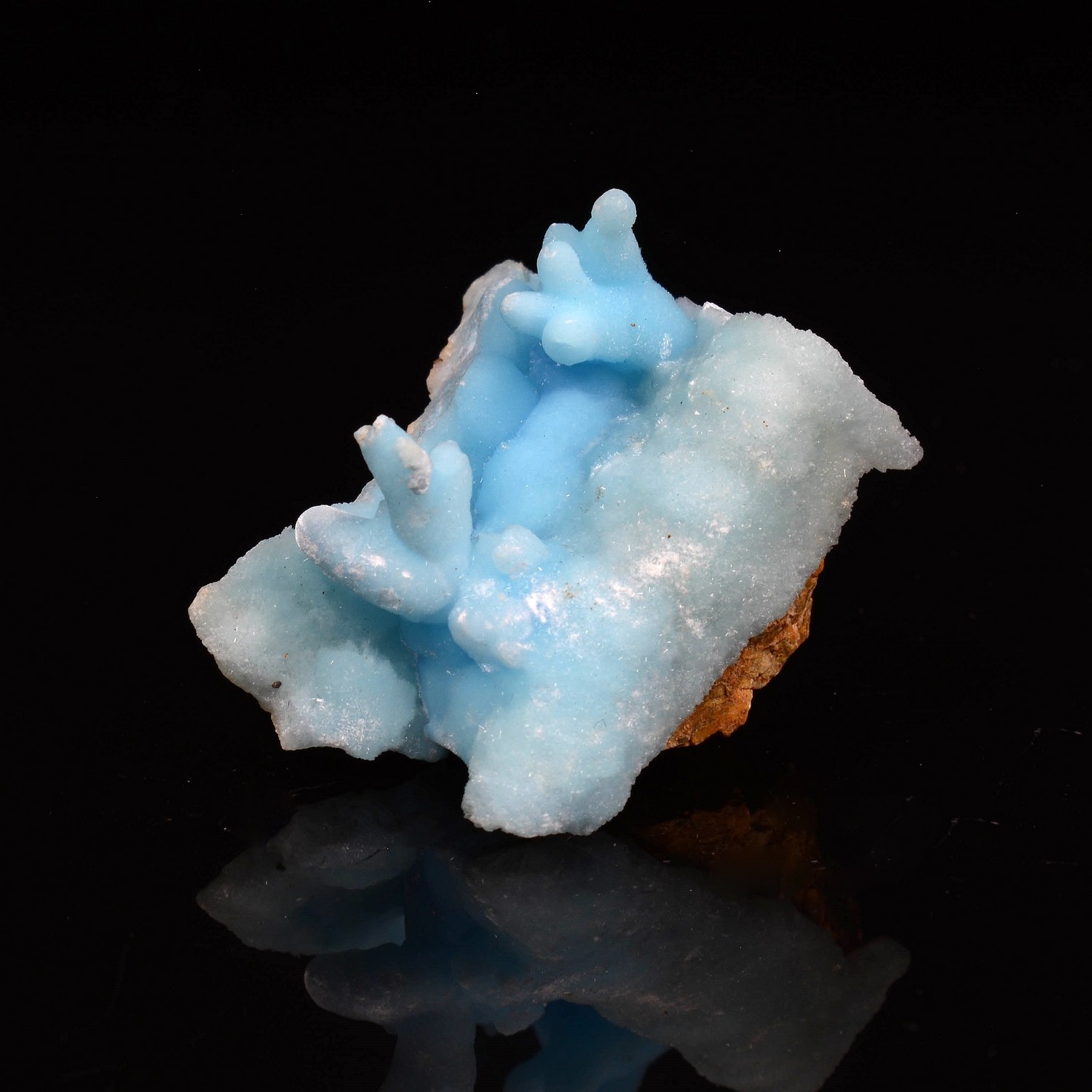 Aragonite bleue - Mine Dongshuang, Province de Yunan, Chine