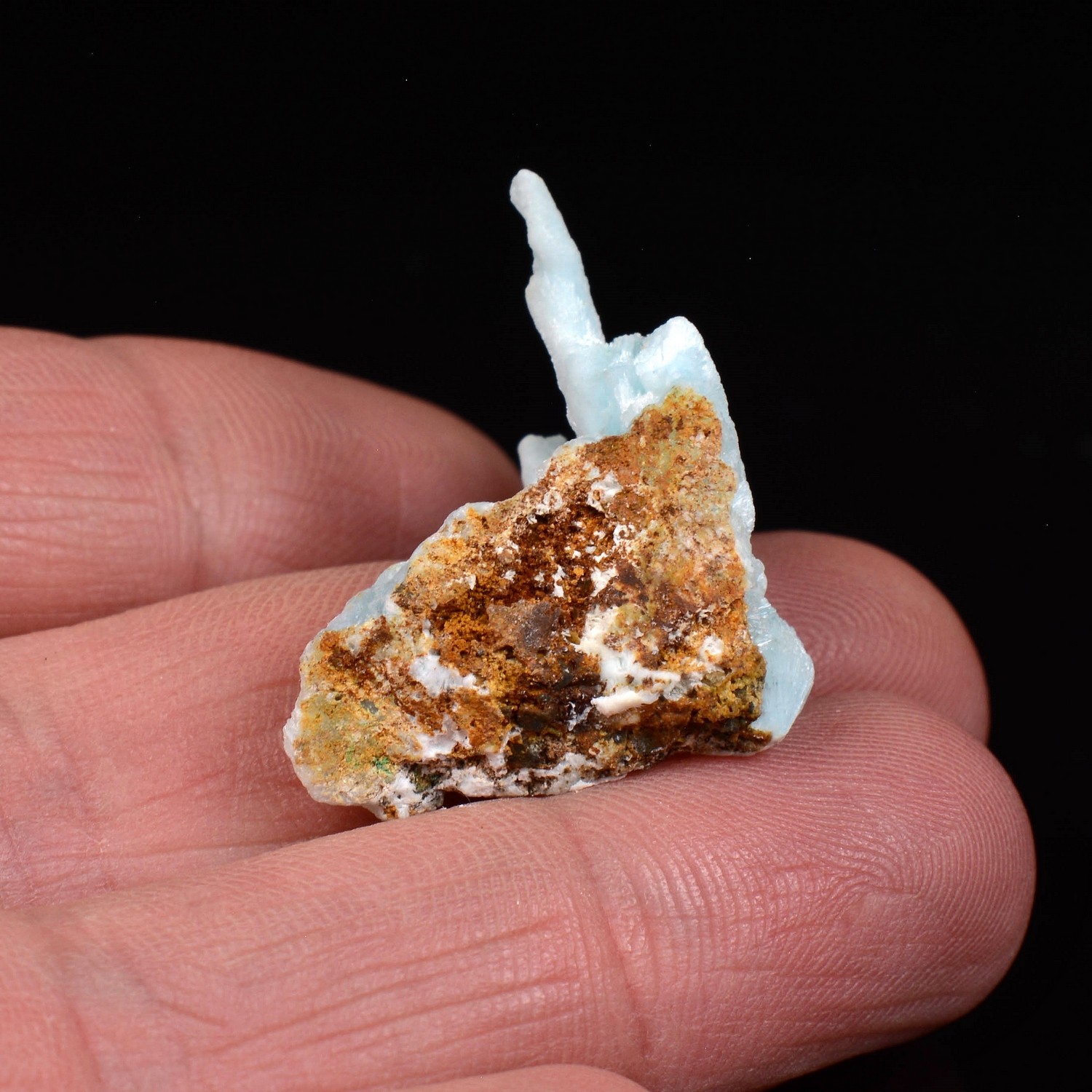 Aragonite bleue - Mine Dongshuang, Province de Yunan, Chine