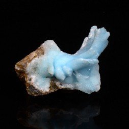 Blue aragonite - Dongshuang mine, Yunan province, China