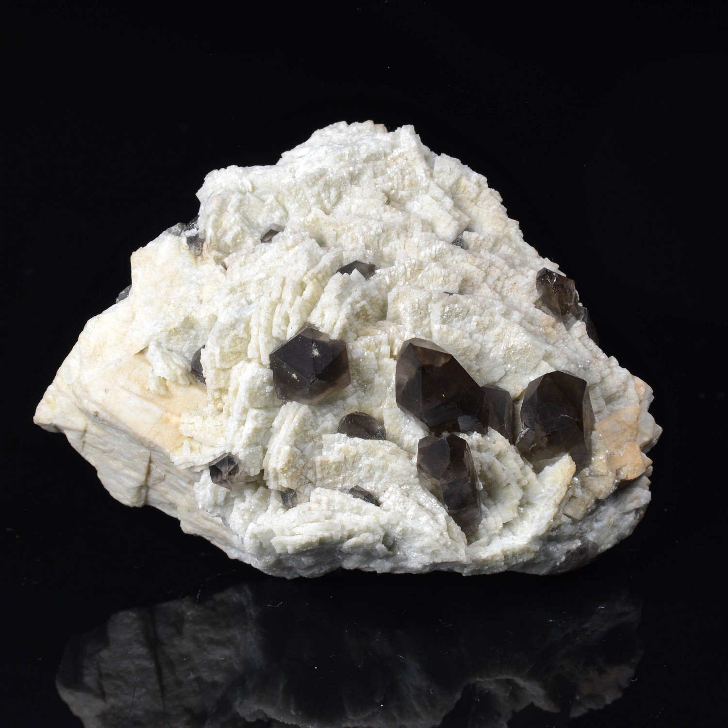 Smoky quartz and microcline - North Moat Mountain, New Hampshire, United States