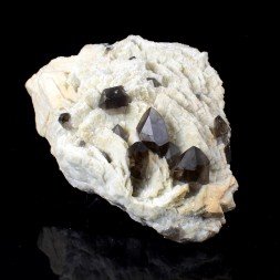 Smoky quartz and microcline - North Moat Mountain, New Hampshire, United States