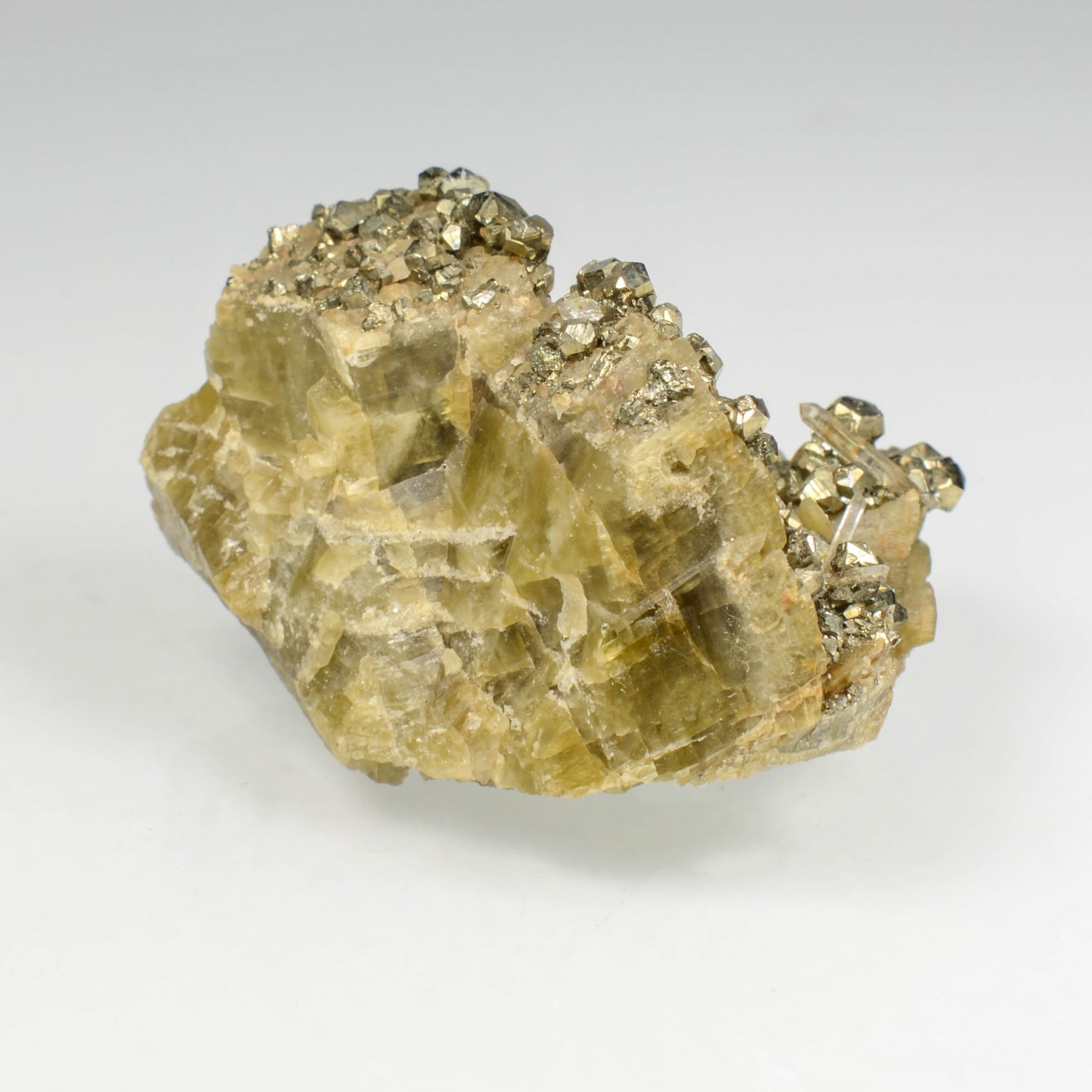 Siderite and pyrite - Saint-Pierre-de-Mésage, Isère, France