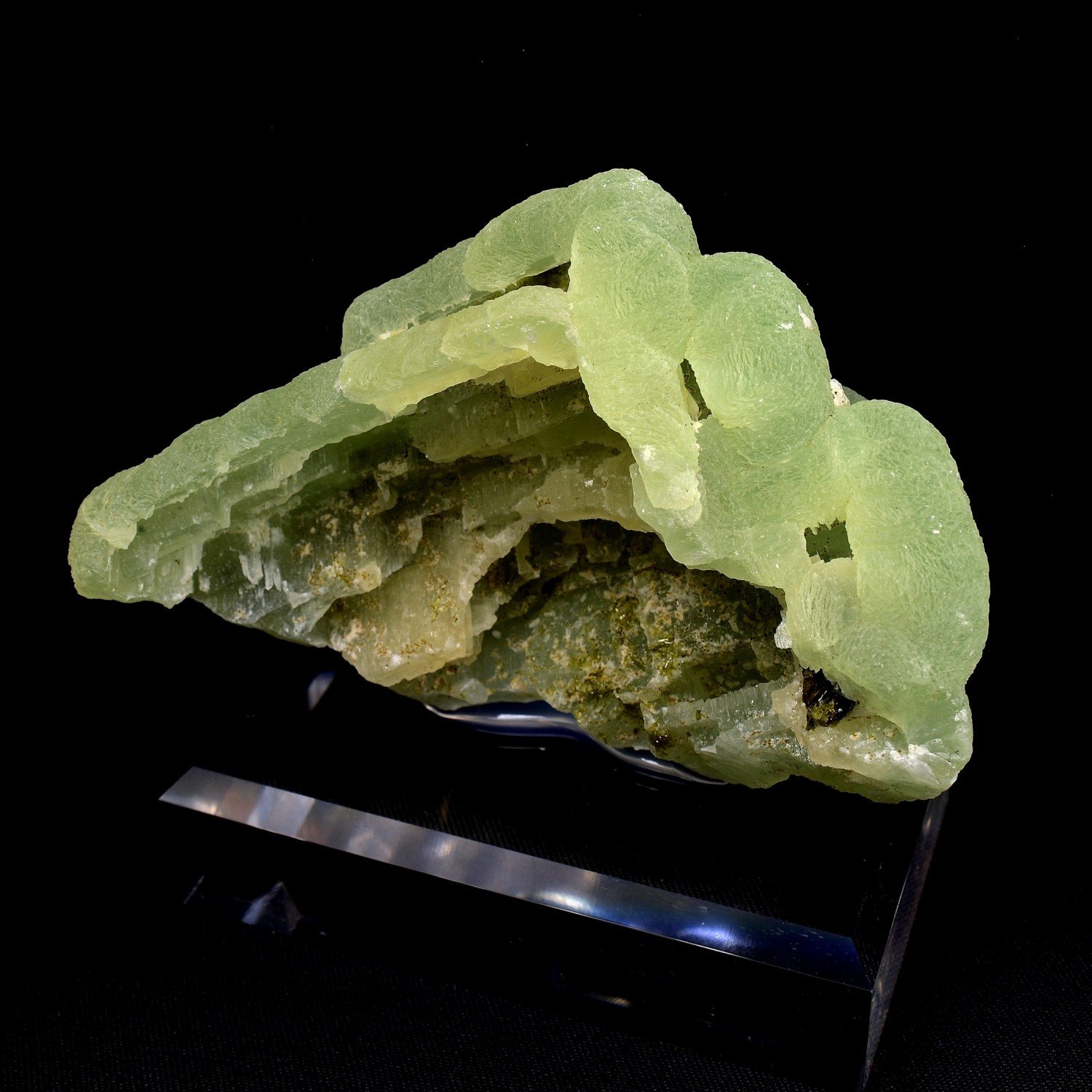 Anhydrite périmorphosis in prehnite - Diamonkara, Kayes, Mali