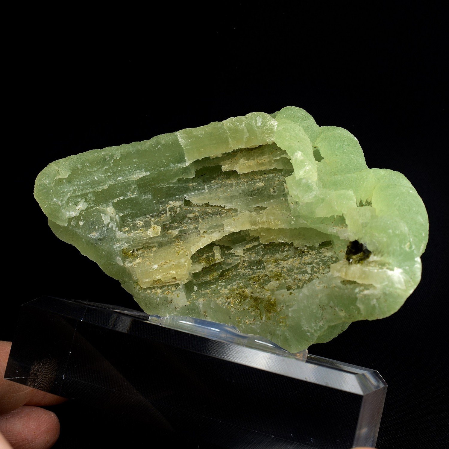 Anhydrite périmorphosis in prehnite - Diamonkara, Kayes, Mali