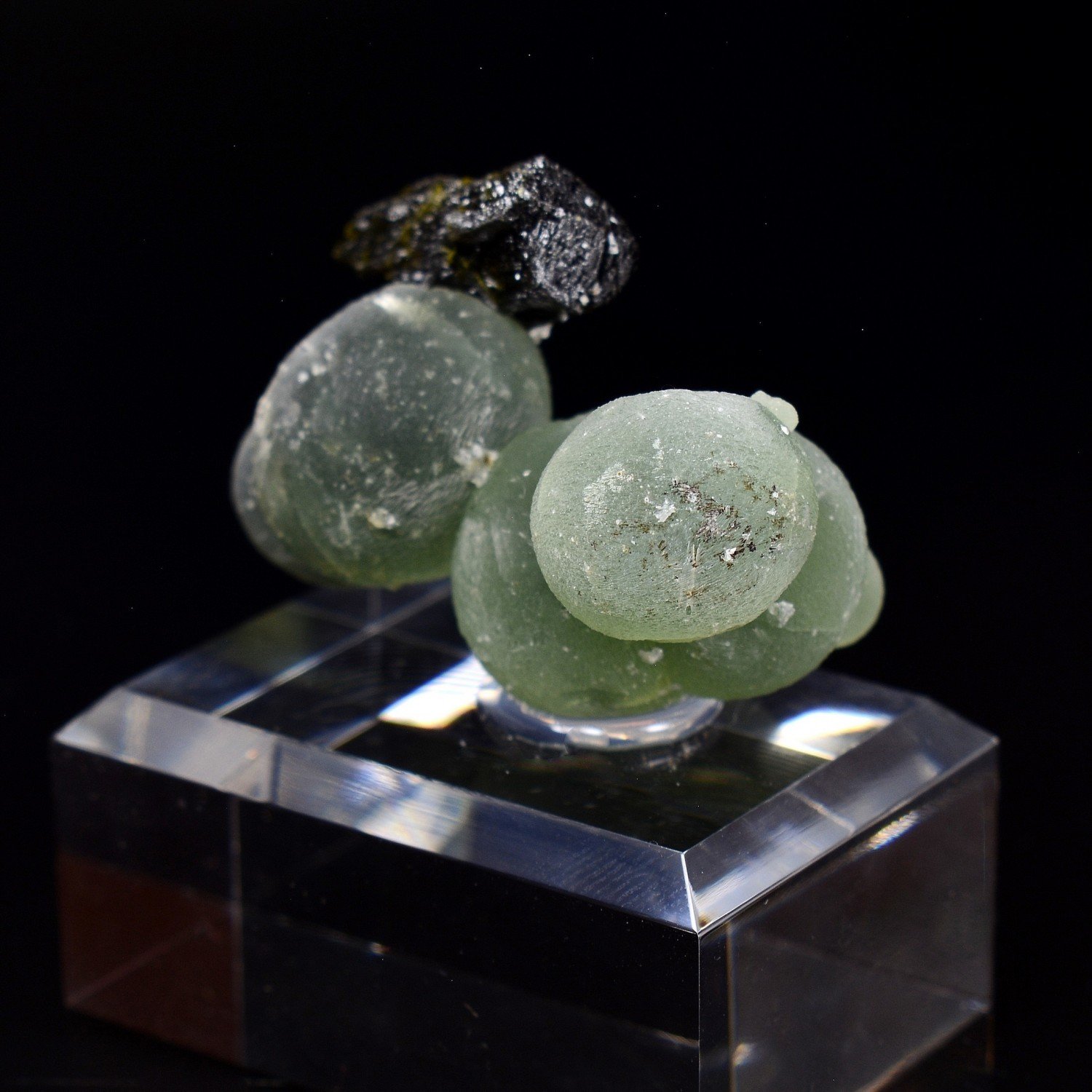Epidote on prehnite - Diamonkara, Kayes, Mali