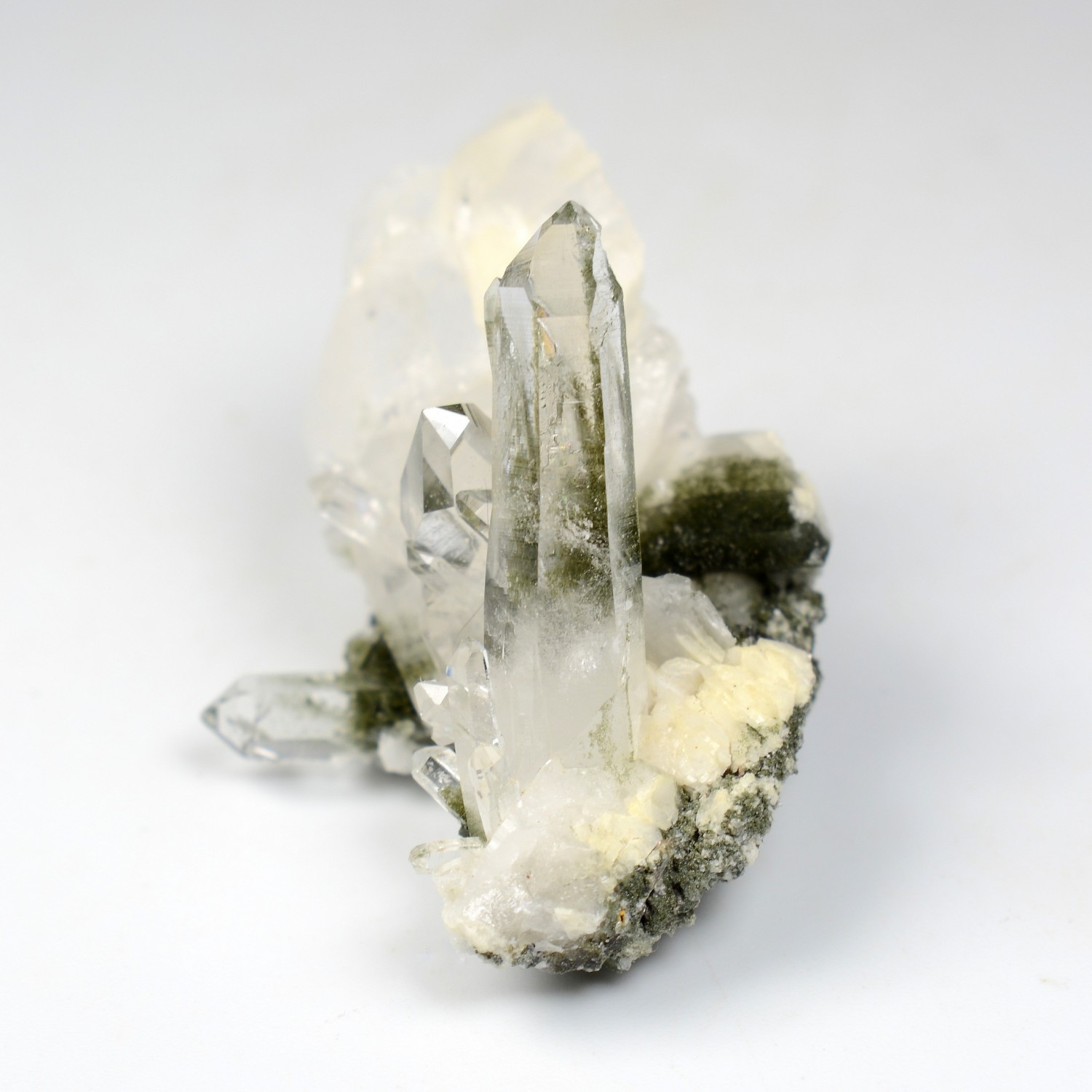 Quartz and chlorite - Ganesh Himal, Nepal