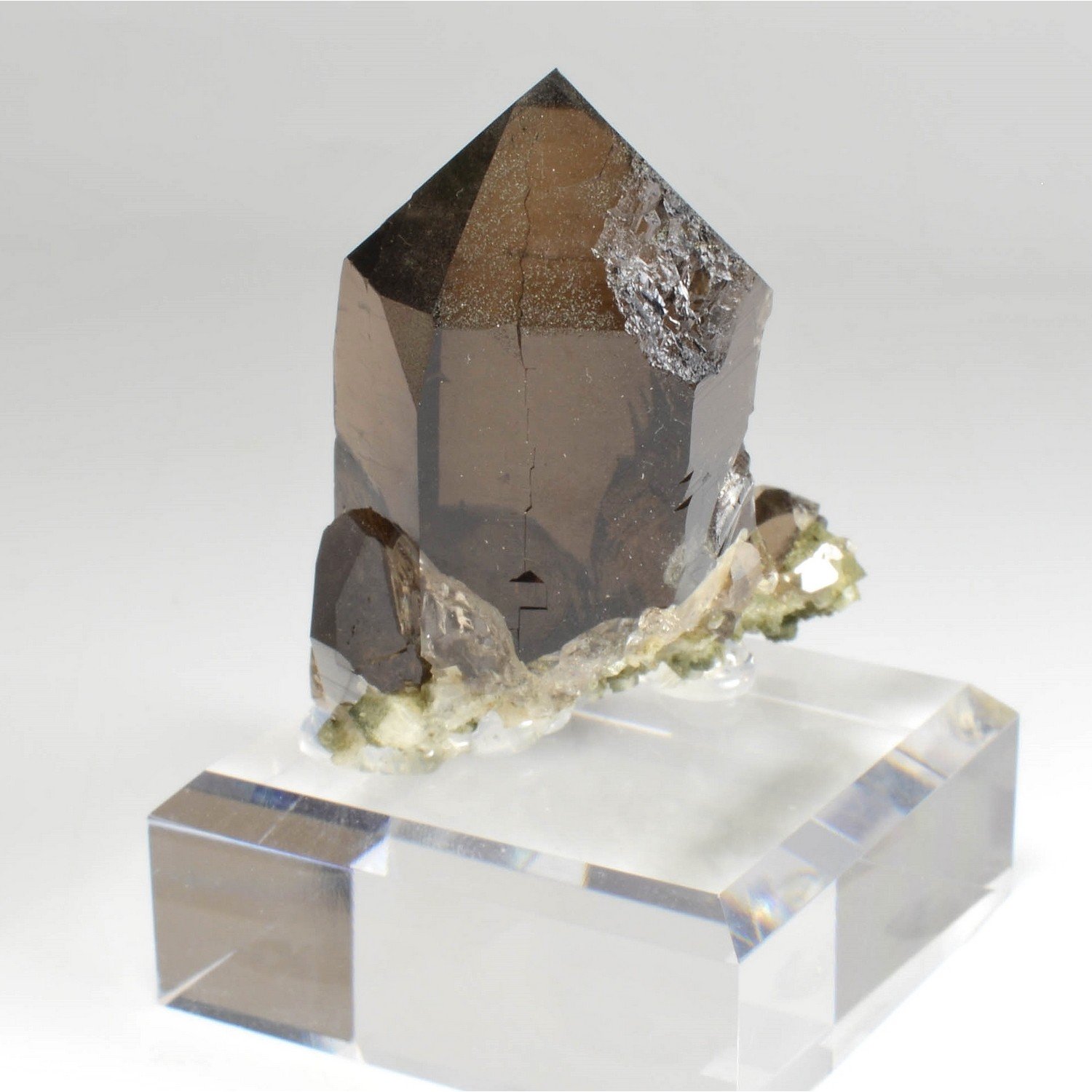 Smoky quartz - Green needle, Mont Blanc Massif, France