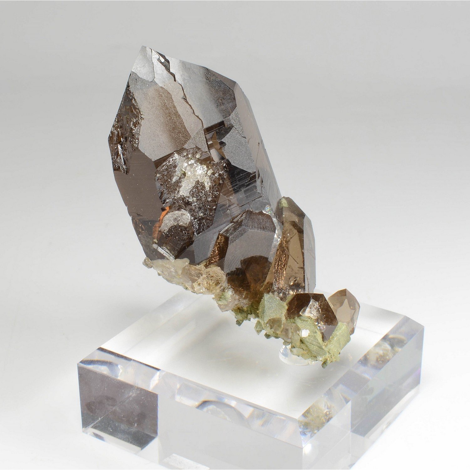 Smoky quartz - Green needle, Mont Blanc Massif, France