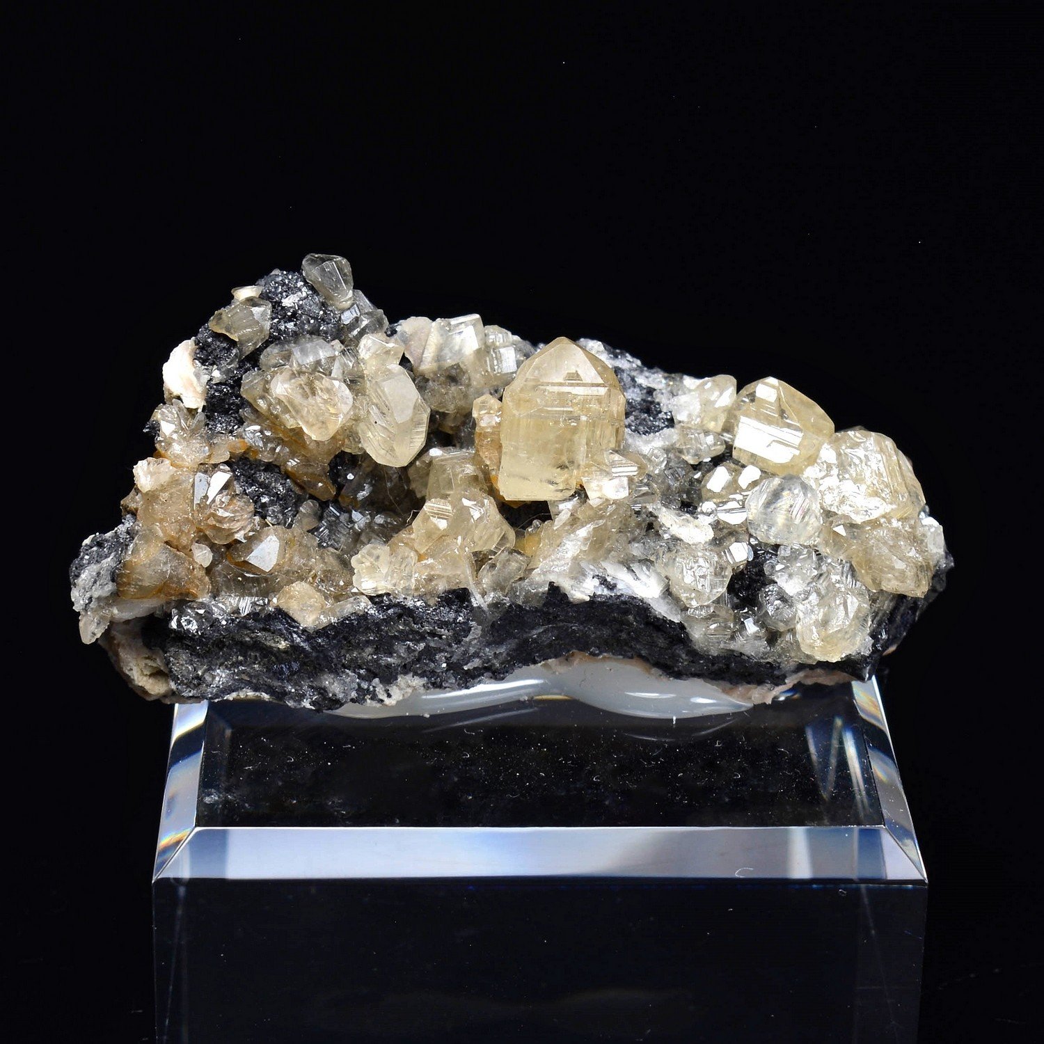 Cerussite on galena - Mibladen, Morocco