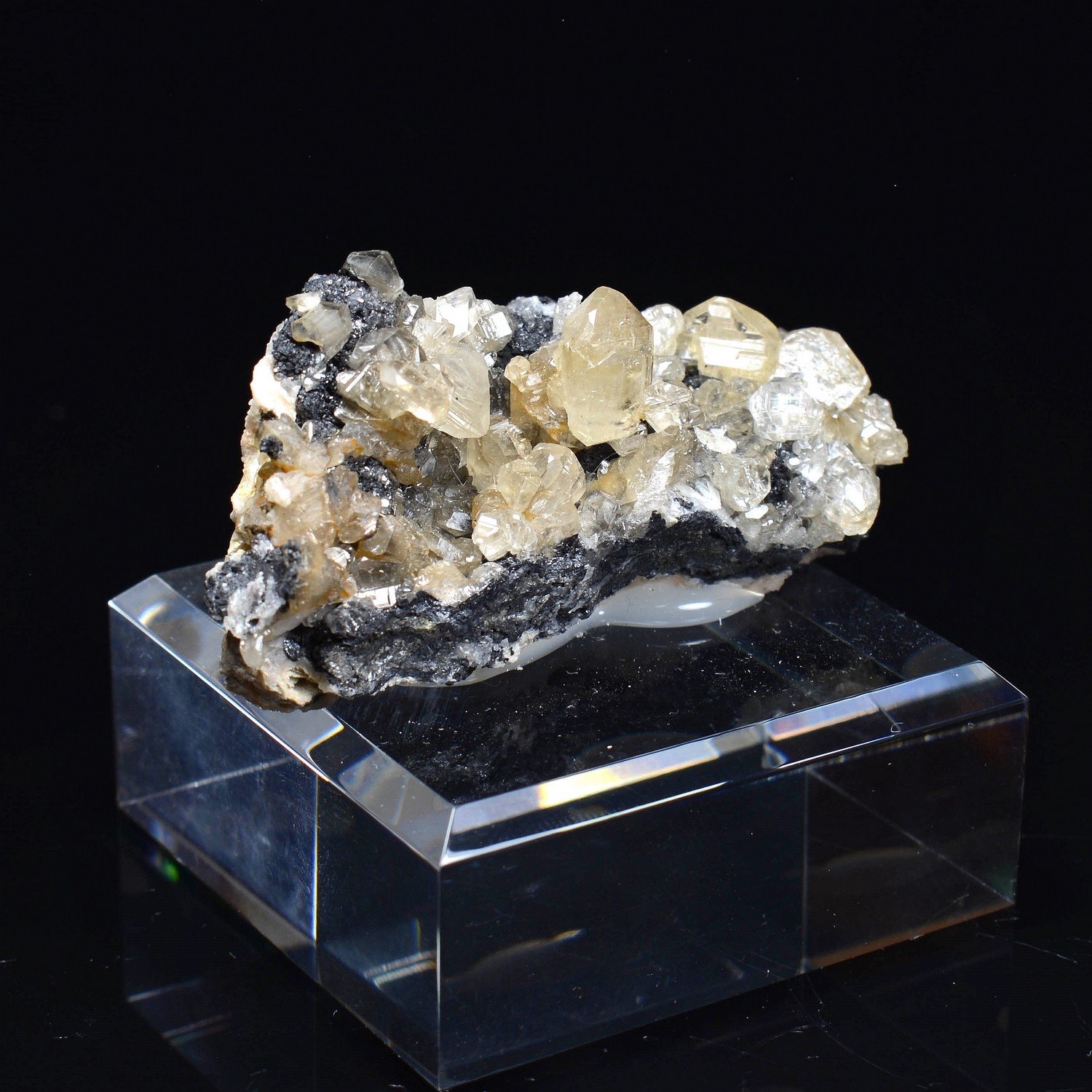 Cerussite on galena - Mibladen, Morocco