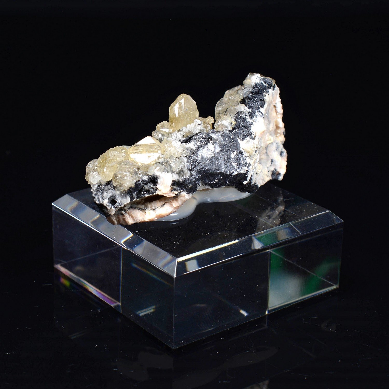 Cerussite on galena - Mibladen, Morocco