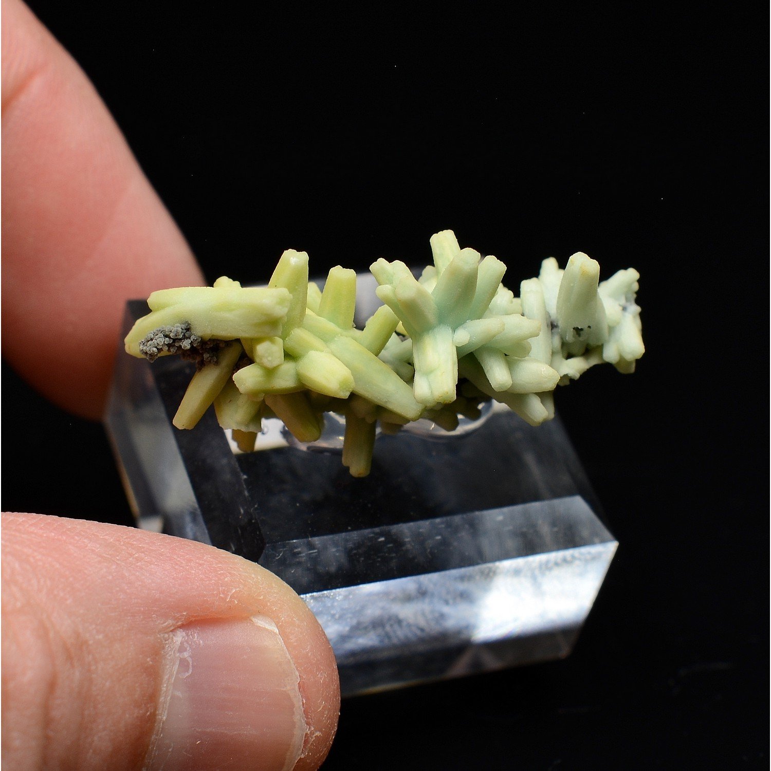 Plumbogummite psm après pyromorphite - Mine Yangshuo, Chine